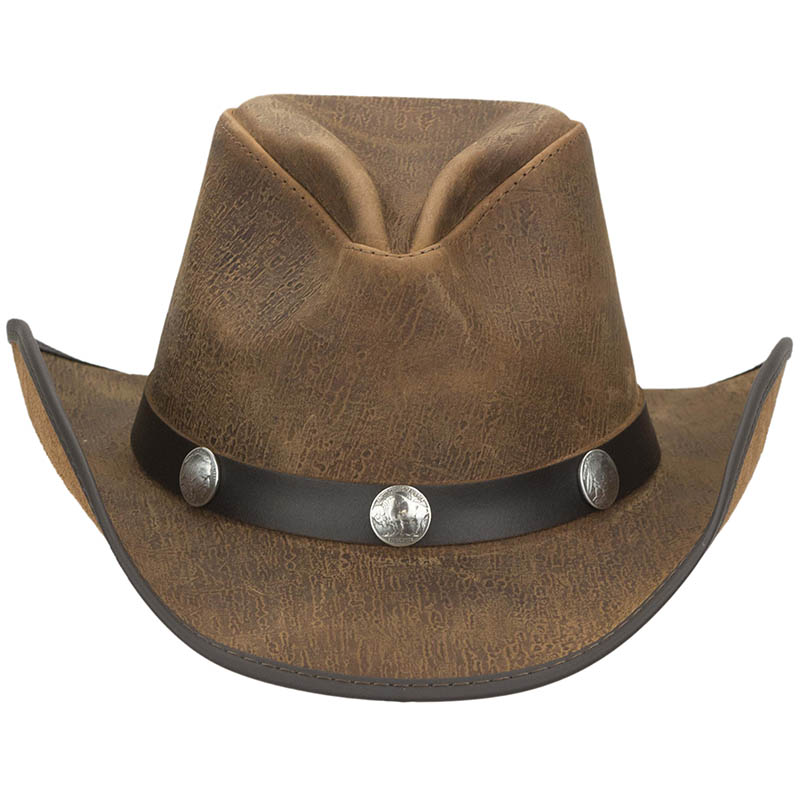 Cyclone  Mens Leather Cowboy Hat – American Hat Makers