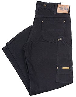 Double Knee Work Jeans, Black