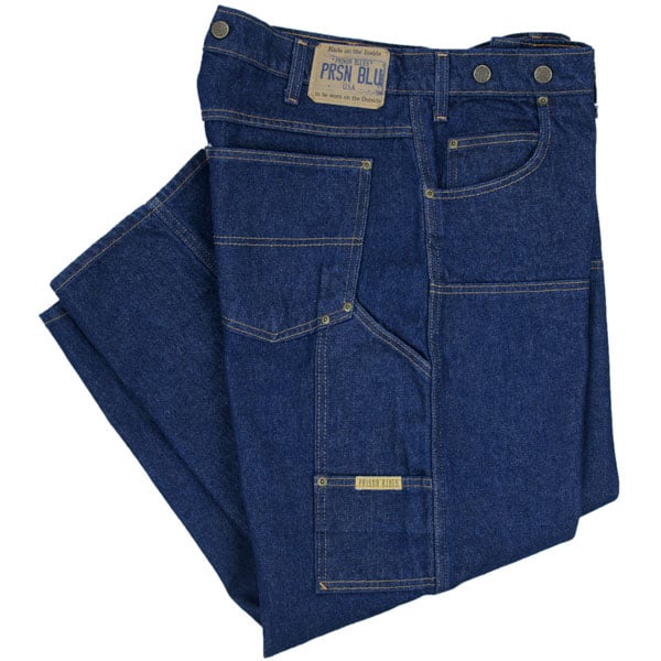 Double Knee Work Jeans by Prison Blues in 100% Cotton : David Morgan