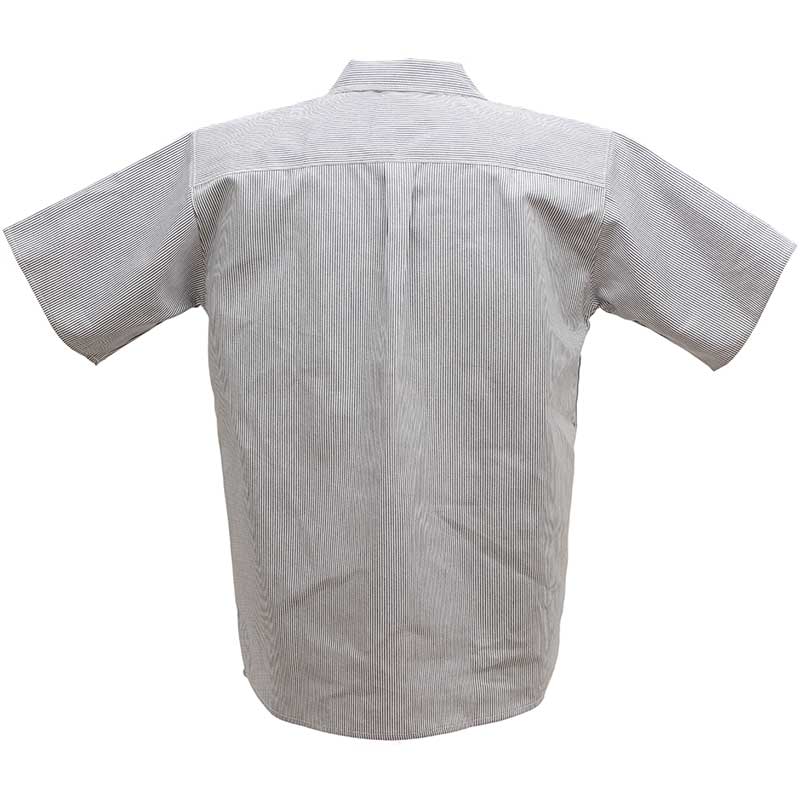 Short Sleeve Zip Hickory Shirt