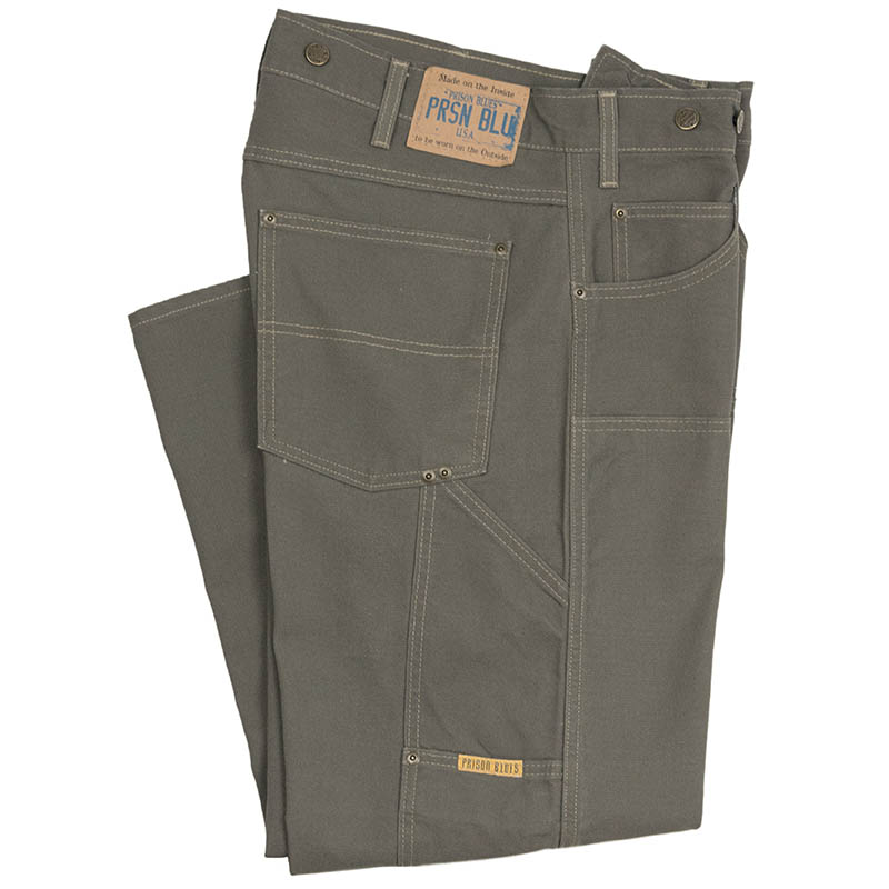 Double Knee Work Jeans, Rigid Olive