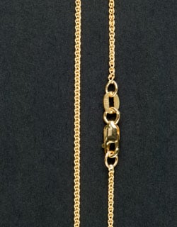 Gold Wheat Chain, 18 inch, Light