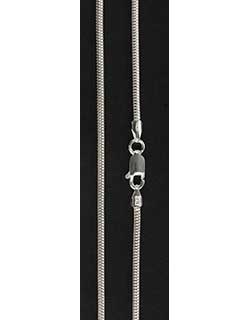 Sterling Silver Snake Chain, 24 inch