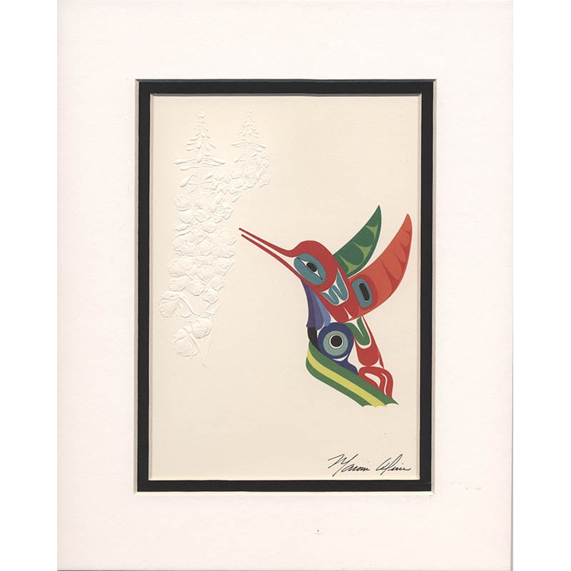 Hummingbird Matted Print