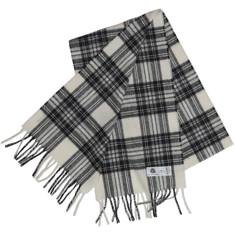 Lambswool Scarf, Gray Stewart Tartan