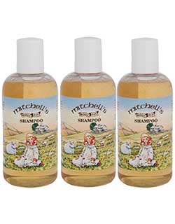 Mitchell's Wool Fat Shampoo, 3 Bottles