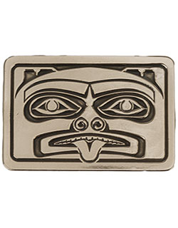 Large Grizzly Bear Buckle, Bronze