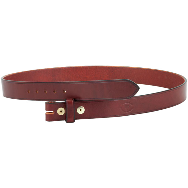 Western Leather Belt Without Buckle for Men 1.5 Wide with Snaps