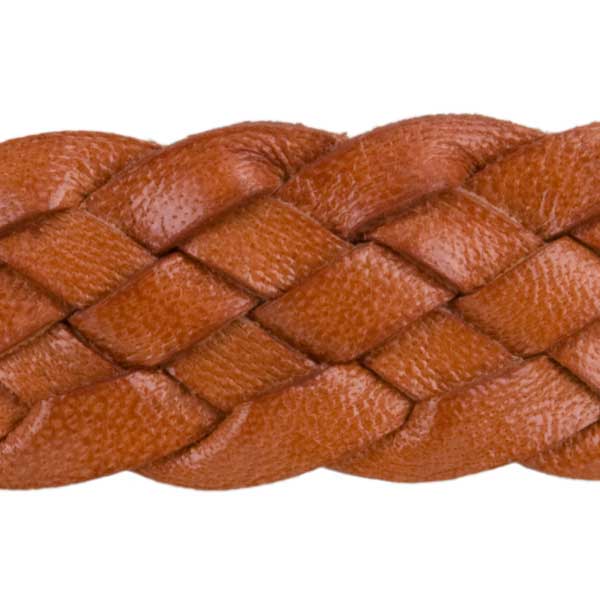 Detail of Six Plait Hat Band, Natural Tan