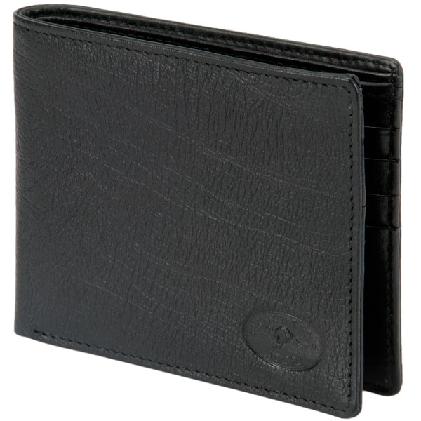 Eight Pocket Wallet by Adori with ID Flap, Black