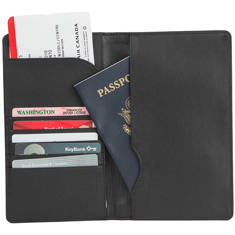 Travel Wallet, Kangaroo Leather