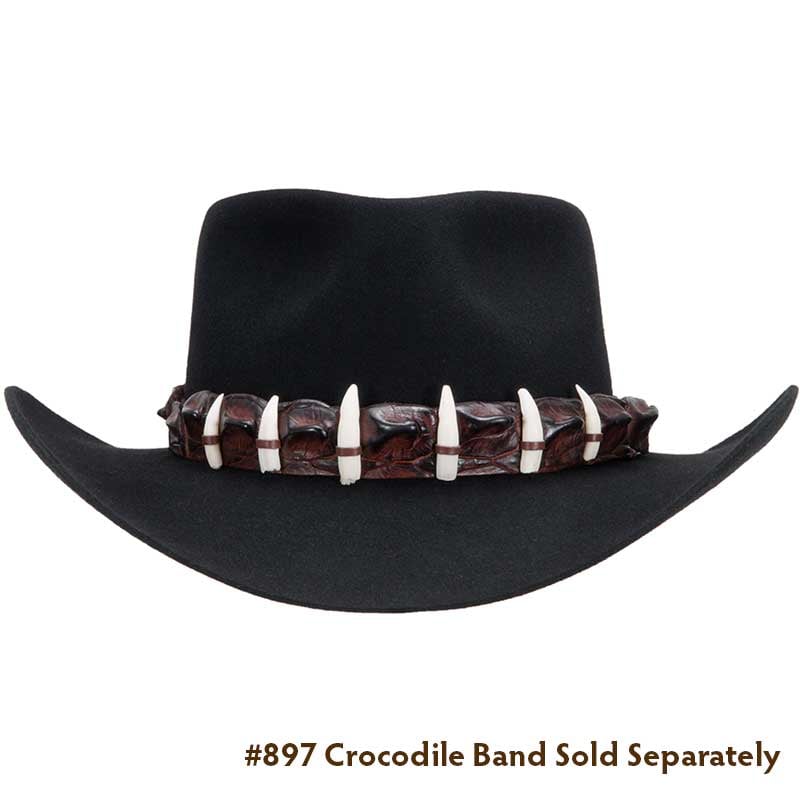 Crocodile Hat Band with Teeth : David Morgan