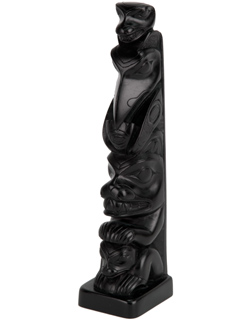 Bear-Raven Totem Pole