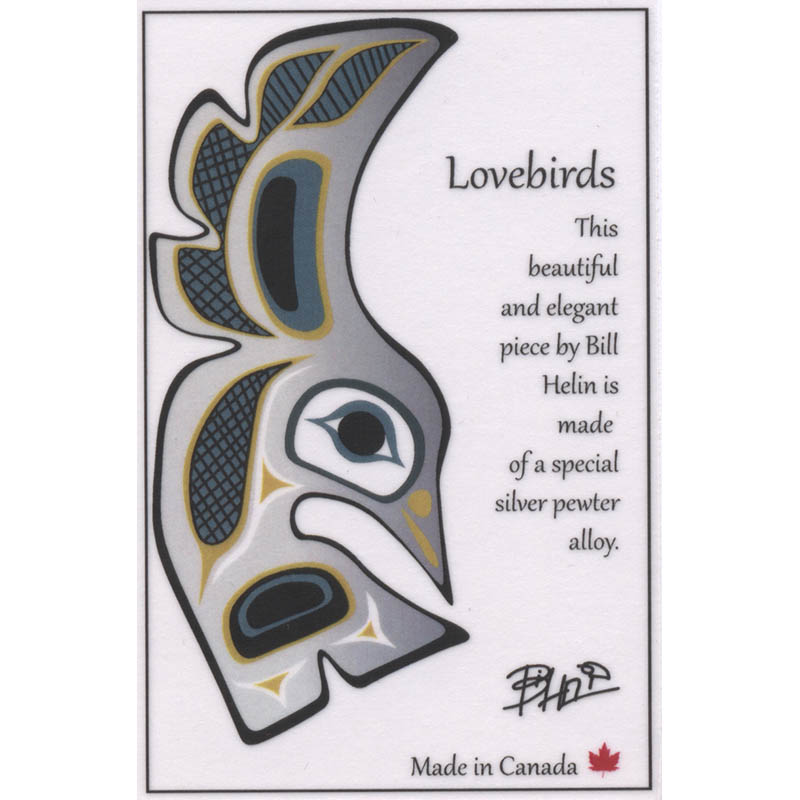 Lovebirds Earrings by Bill Helin
