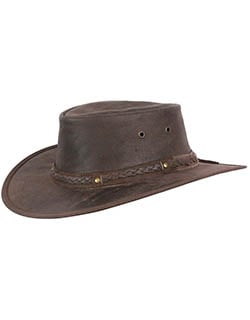 Kangaroo Crossing Buffalo Hide Hat