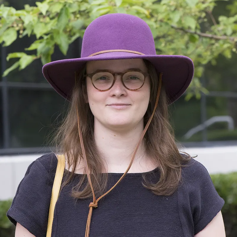 Bird & Feather Hat, Plum