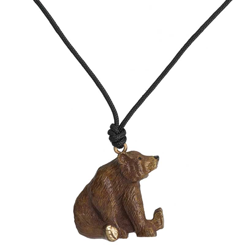 Sitting Grizzly Pendant