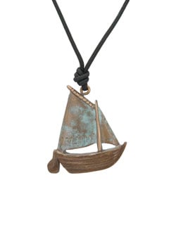 Gaff Rigged Sailboat Pendant