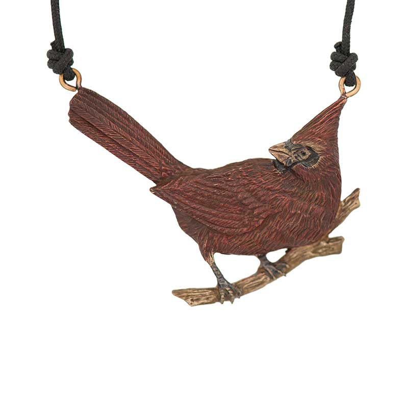 Cardinal Pendant, Bronze