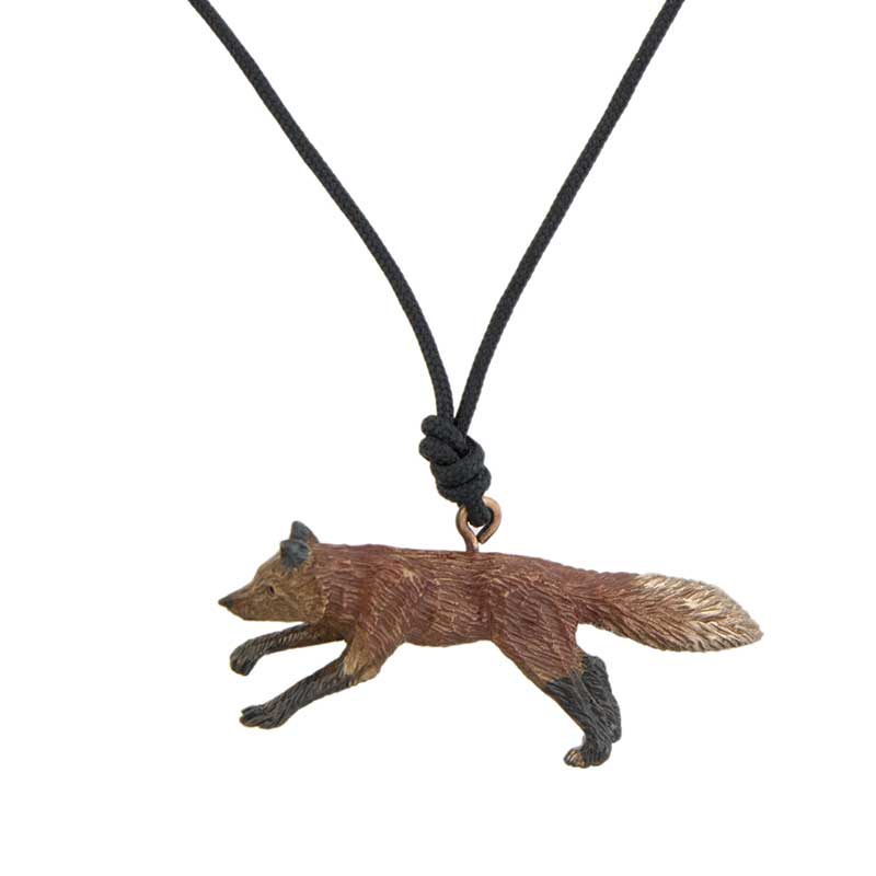 Fox Pendant, Bronze