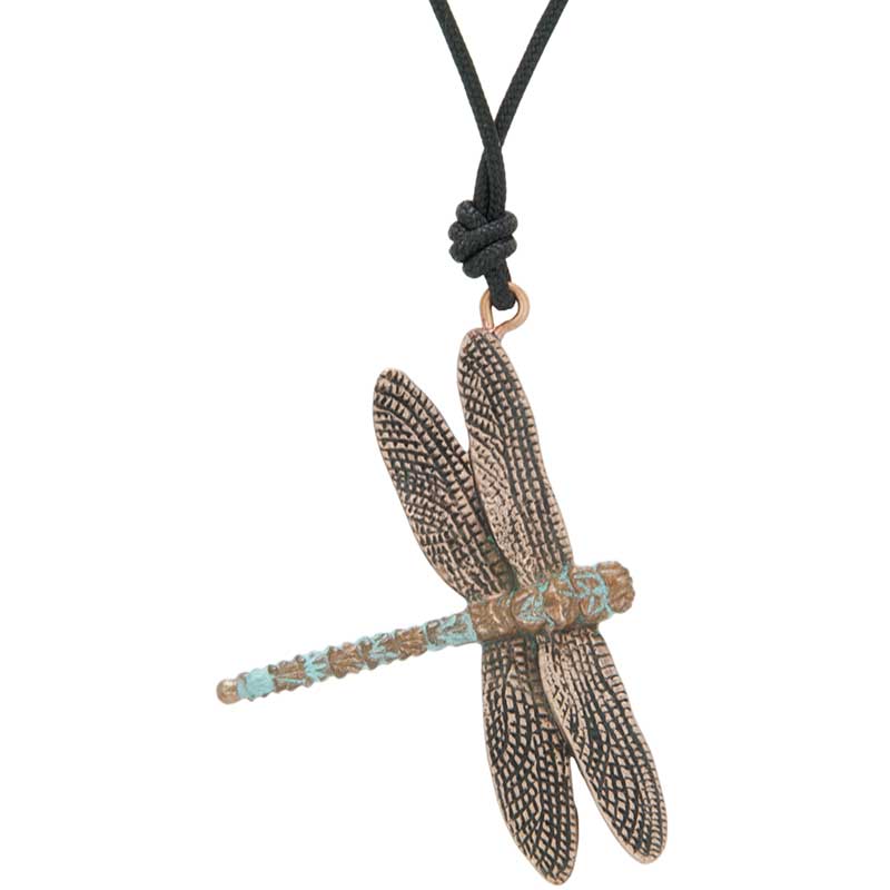 Signature Collection Genuine Peridot & Diamond Dragonfly Necklace EL761134  - Emerald Lady Jewelry