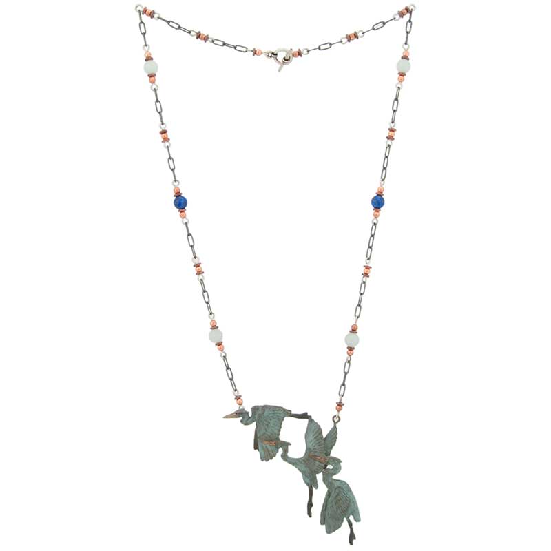 Three Herons Necklace by Cavin Richie