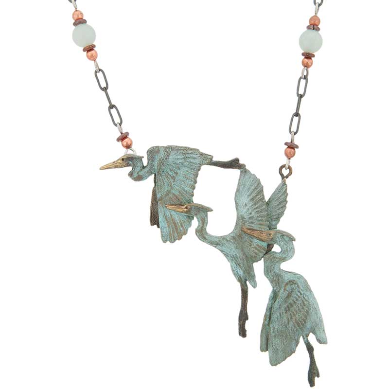 Three Herons Necklace by Cavin Richie