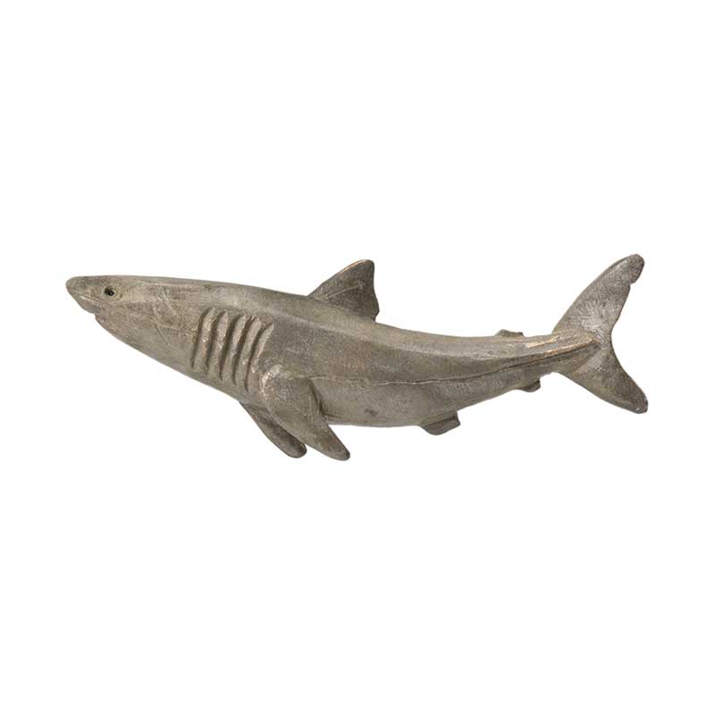 Great White Shark Pin, Bronze