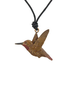 Male Rufous Hummingbird Pendant