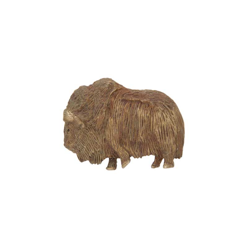 Musk Ox Pin, Bronze