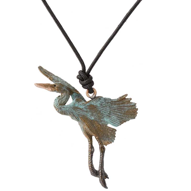 Gliding Heron Pendant