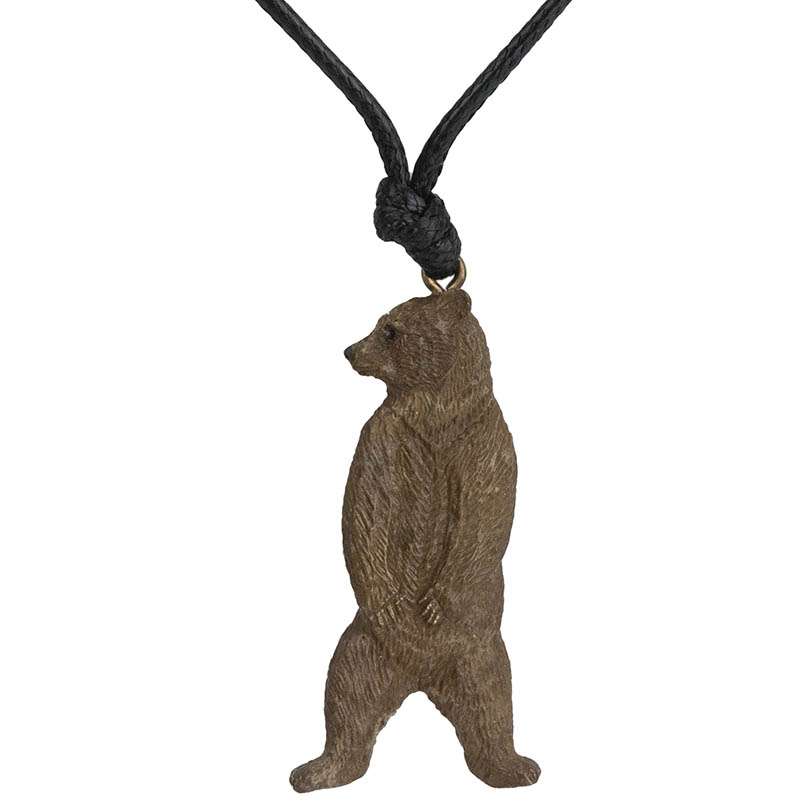 Standing Grizzly Bear Pendant