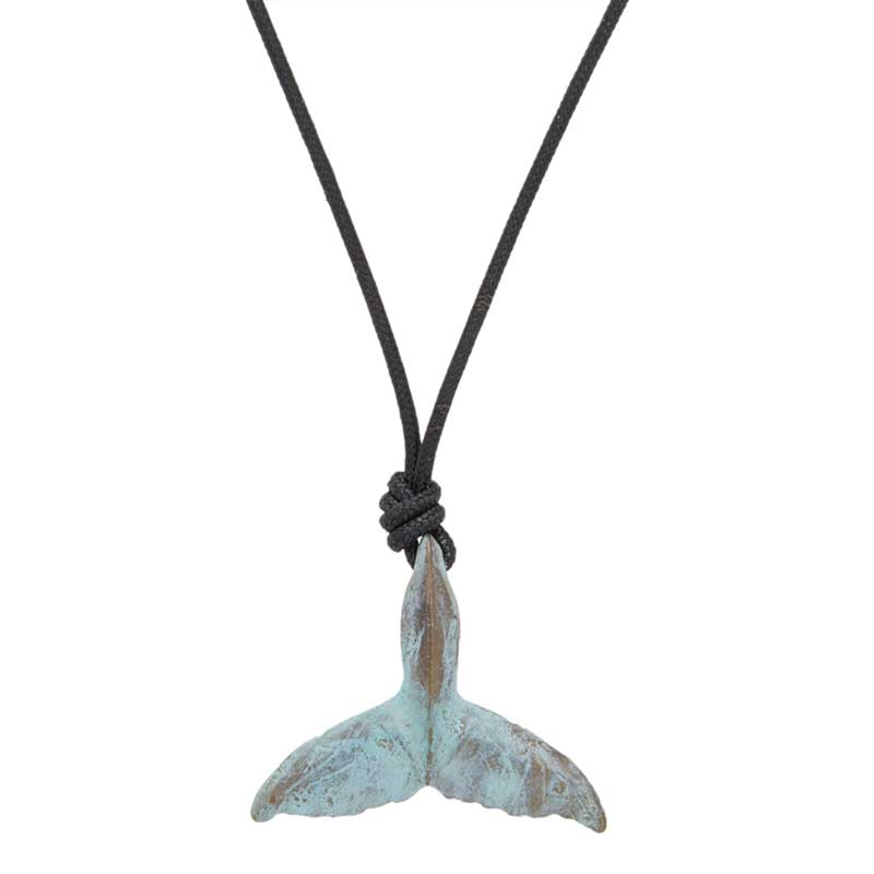 Whale Fluke Pendant, Bronze