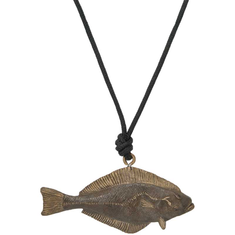 Halibut Pendant, Bronze