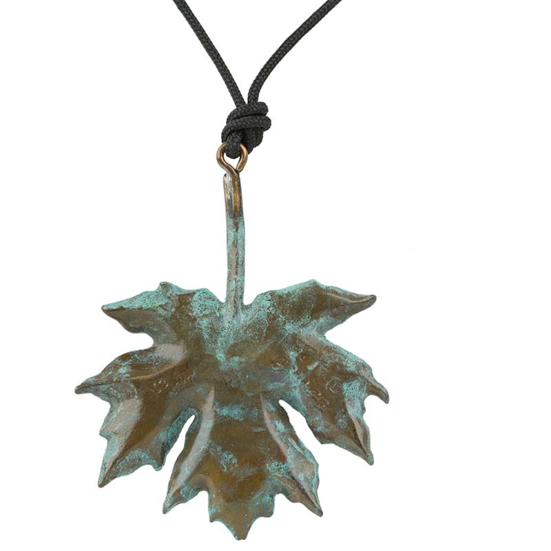 Maple Leaf Pendant, Back View