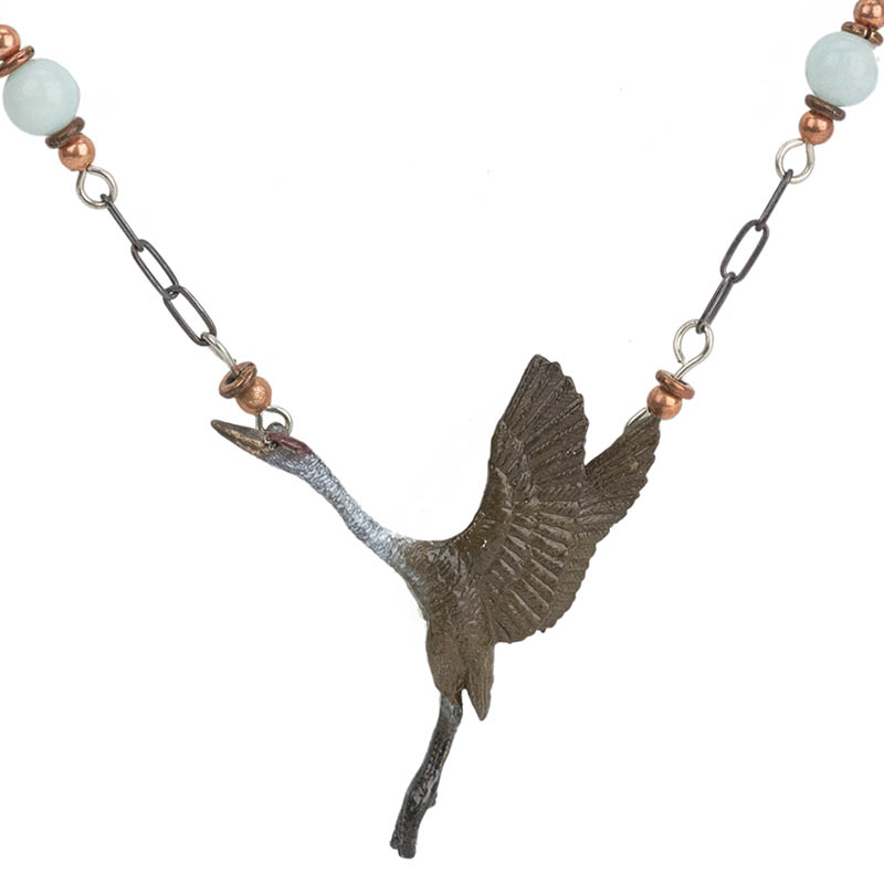 Sandhill Crane Necklace