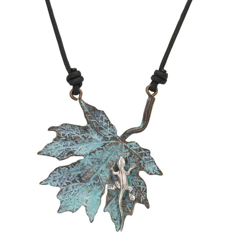 Extra Large Fallen Copper Maple Leaf Necklace | XL REAL Maple Leaf Pen –  Enchanted Leaves