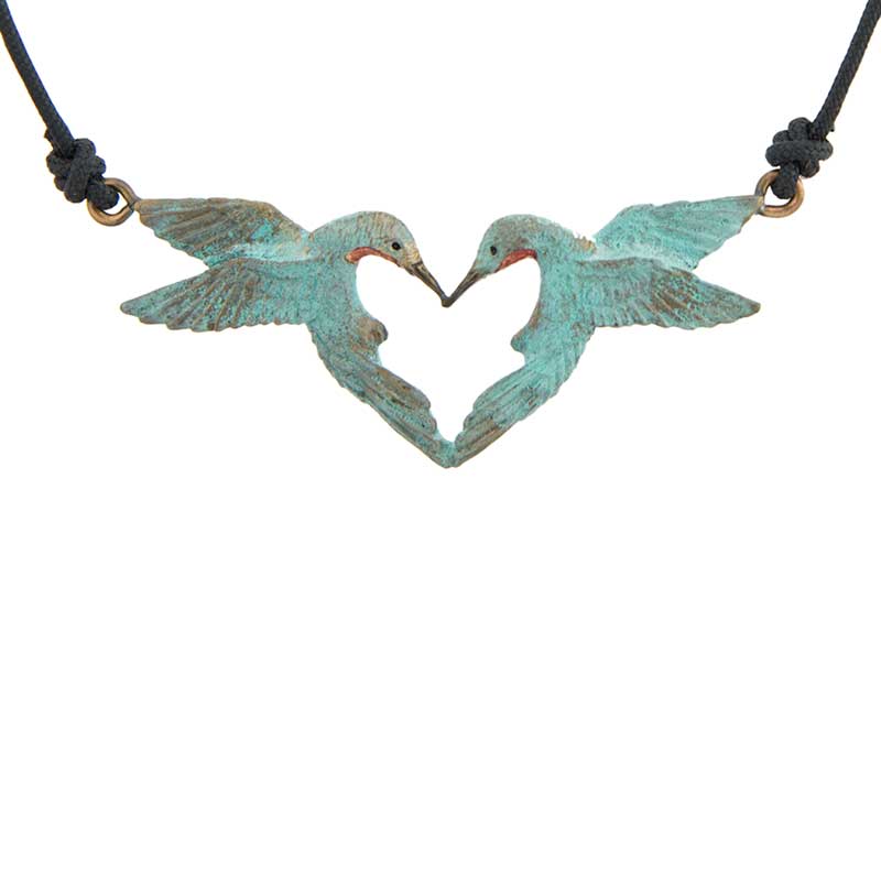 Hummingbird heart necklace deals