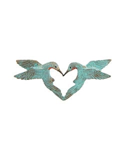 Hummingbird Heart Pin