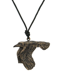 Flying Raven Pendant