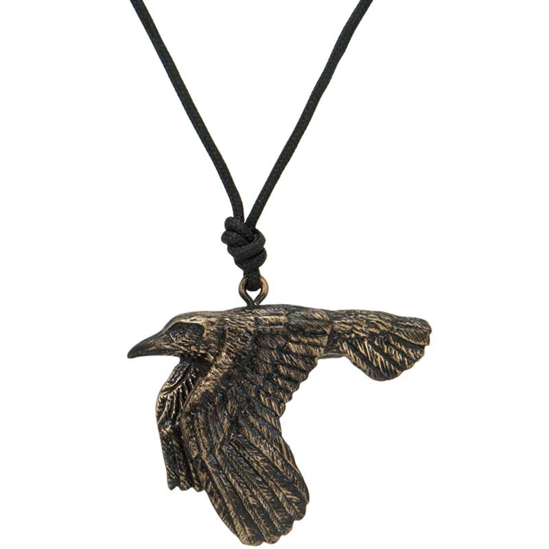 Flying Raven Pendant