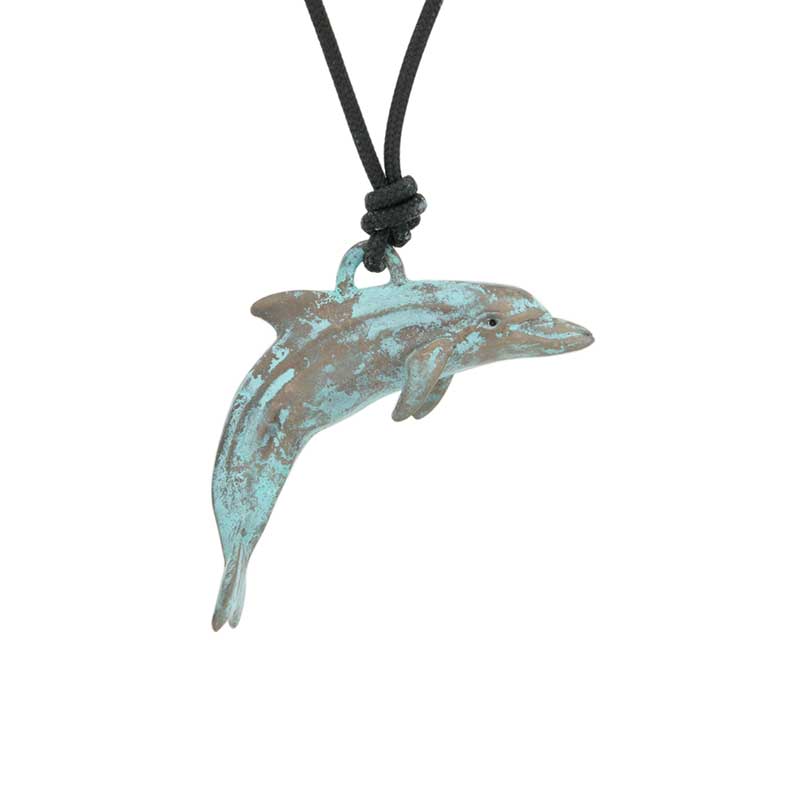 Dolphin Pendant, Bronze