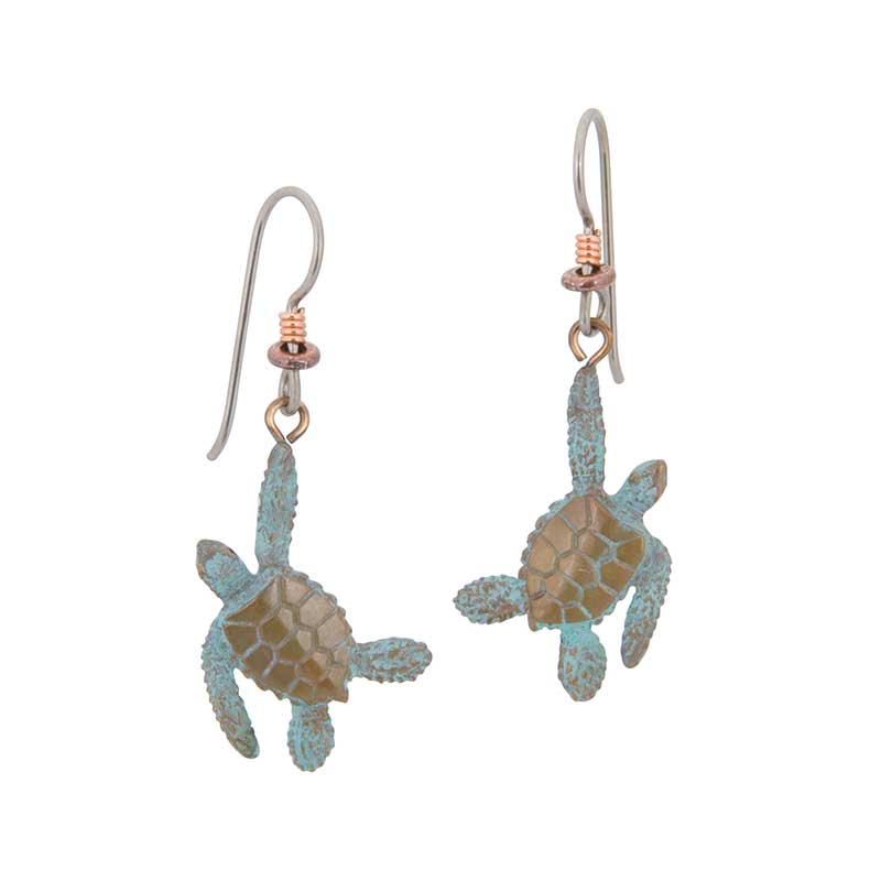 Sea Turtle Earrings by Cavin Richie : David Morgan