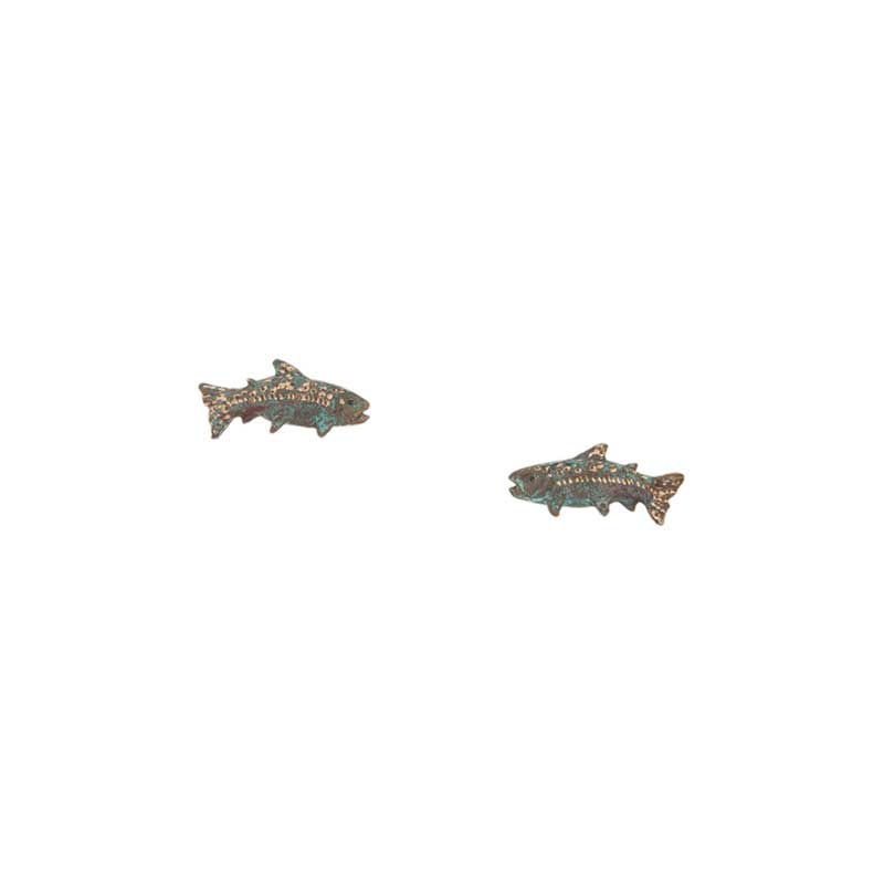 King Salmon Earrings, Post