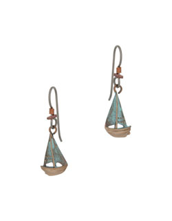 Buzzard's Bay Sailboat  Earrings