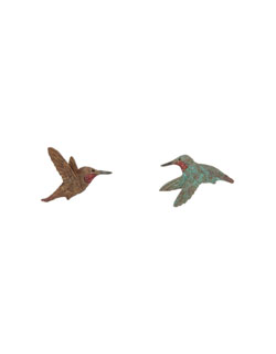 Rufous Hummingbird Earrings, Post