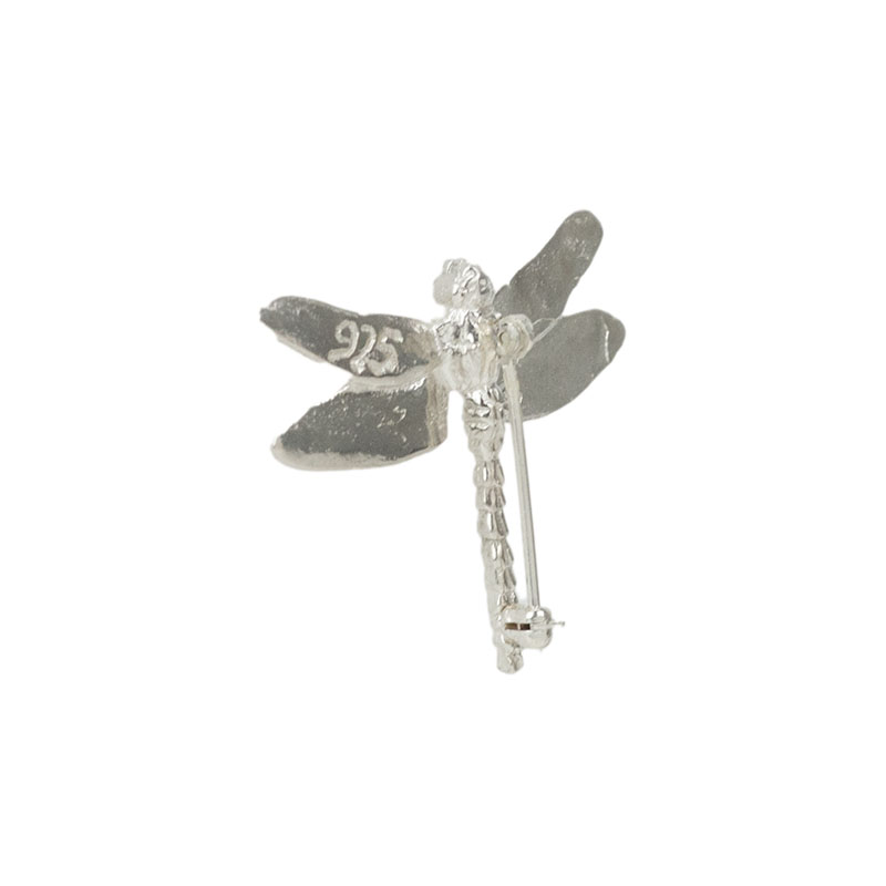 Dragonfly Pin, Sterling Silver