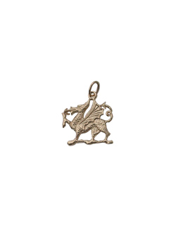 Welsh Dragon Necklet, 14 kt. Gold