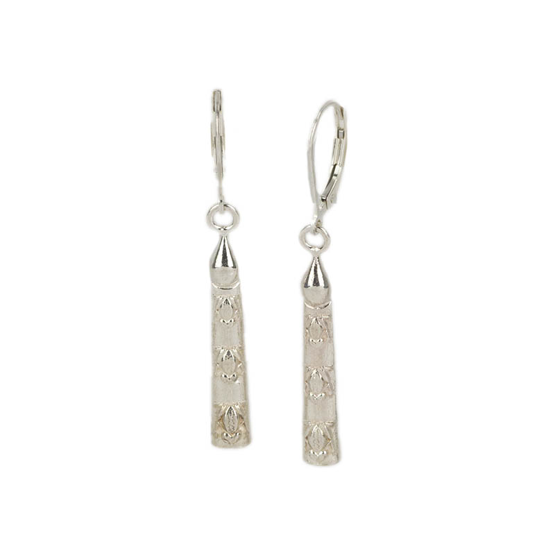 Volcano Woman's Tears Earrings, Sterling Silver