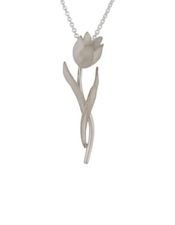 Pink Diamond Tulip Necklet